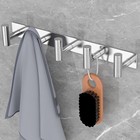 Coat Rack Wall Mounted  5  t Shaped Wall Hooks For Hanging  Heavy Duty Stainl   