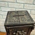 Antique Security Safe Deposit Cast Iron Toy Combination Still Bank - Ornate