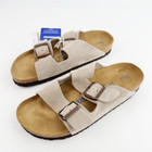 Birkenstock Arizona Taupe Soft Footbed Suede Leather Women s Sandals