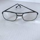Vintage Artcraft Black Metal Aviator Eyeglasses Frames Usa 52-18-145