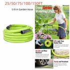 25 50 75 100 150ft Premium 5 8  Rubber Garden Hose Heavy Duty Zillagreen