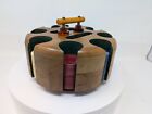 Simicrhome Tested  Bakelite Handled Poker Chip Caddy   53 Chips Vintage Art Deco