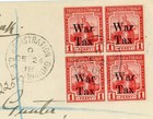 Trinidad And Tobago Sg 188 block Of Four -registration G p o trinidad-de 24 18-r