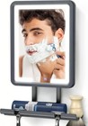 Led Shower Mirror Fogless For Shaving - Heated Fog Free  Plastic Gunmetal Gray