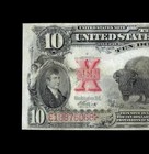 Super Rare 1901  10 Legal Tender Bison Strong Very Fine Condition