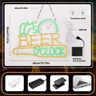 Dimmable It s Beer O clock Neon Signs Led Bar Pub Wall Art Decors Man Cave Party