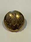 Lot Of 7 Antique Military Brass  Buttons Extra Rich Gilt Smfgco Eagle  About 1 