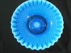 Westmoreland American Hobnail Blue Opalescent Compote Bowl