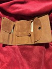 Vintage Leather Tri-fold 9-piece Travel Manicure Set Mirror Scissors Tweezers