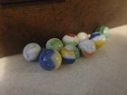 Lot Of 9 Mixed Vintage Marble King Rainbow