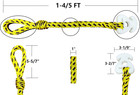 Boat Tube Towable Rope Quick Connector tow Rope For Tubing  Ski Rope For Water S