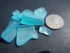Sea Glass  Beautiful Set Of  Turquoise