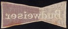 Budweiser Bowtie Embroidered Jacket   Back Patch-- Large C1960 s-70 s 