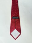 Christian Dior Men s Red Woven Silk Tie Geometric Pattern Pointed Style