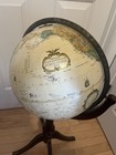 Vintage Replogle World Classic Series Globe On Wood Floor Stand 32   