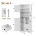 71 Inch Tall Kitchen Pantry Cabinet Organizer Storage Cabinet With 2 Drawers Usa