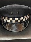 Vintage Chicago Police Dept White Checkerboard Hat Midway Cap Co Size 7 1 4
