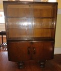 Antique Claw Foot Sliding Glass China Cabinet   Lane