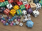 Dnd Dungeons   Dragons Mixed Dice Board Game Die Lot Vintage To Now 120  Pieces 