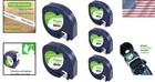 Black Text On White Paper Labels - Dymo Letratag Tape Refills  5-pack  12mm