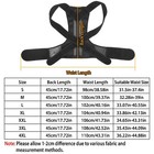 Adjustable Back Posture Shoulder Corrector Support Lumbar Brace Belt Men Women