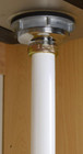 White Plastic Tubular 1-1 4-inch By 8-inch Flanged Sink Tailpiece