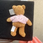 Vtg Avon Breast Cancer Crusade Teddy Bear Bean Bag Plush Toy 6  Pink Shirt 2001
