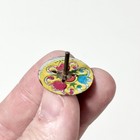 Vintage 1930s Tin Litho Spinning Top Mini Toy     Cracker Jack Prize Collectible