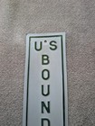 Vintage Us National Park Service Nps Boundary Sign Embossed Metal Sign  1