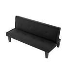 Convertible Futon Sofa Bed Multi-functional Adjustable Backrest Space Saver