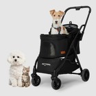 Foldable Pet Stroller 4 Wheels Pet Strolling Cart For Small Dogs Cats Up To 4   