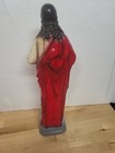 Vintage Sacred Heart Of Jesus Statue 17    Christian Religious Figure Hand Painted