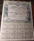 France 1898 Paris 1400 Reconstitution Cour Miracles 50 Franc Action Bond Loan Rr