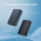5-port Gigabit Ethernet Switch  Unmanaged Home Network Switch Hub  Ethernet S