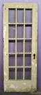 30 x80 1 75  Antique Vintage Wood Wooden Interior French Door Window Wavy Glass