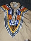 Men   s Shirt Dashiki Tribal African Colorful Print Top Size Xxl With Buttons