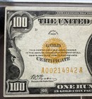 1928  100 Gold Certificate Pmg Vf 30 Fr 2405 Woods Mellon Aa Block Rare Note
