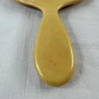 Vintage Bakelite French Ivory Hand Vanity Mirror Beveled Glass 11    Yellowed