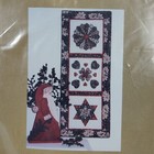 Paper Pieces Three Block Sampler Hearts Stars Wall Hanging Quilt Pattern 18 x46 