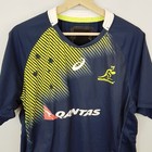 Wallabies Asics Size Xl National Team Rugby Jersey Player Issue Gps Pocket Rare