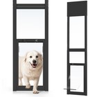 Adjustable Sliding Glass Dog Door     No Cutting Needed  Height Range 68 9    92 5 