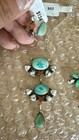 Lariat Spiderweb Turquoise  Wild Horse And Orange Mohave Necklace  matching Ring