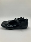 Danskin Freestyle Girls Size 1 Black Patent Tap Shoes Hook   Loop