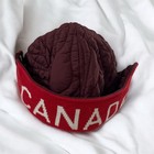Lululemon 2022 Olympic Team Canada Red Puffer Polyester Trapper Hat Flap