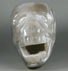 4 72  Natural Agate Geode Carved Crystal Skull Realistic Skeleton Healing 