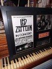 Led Zeppelin Unused Ticket Original Concert From Chicago 1980 Framed 22 X 18
