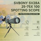 Svbony Sv28a Spotting Scope Fmc 25-75x100 For Shooting Hunting Bird Watching