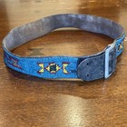 Vintage Native American Beaded Leather Belt 35   