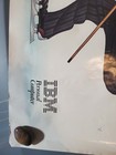 1981 Ibm Rare Charlie Chaplin  Poster Seasons Greetings Computer Christmas Vtg