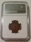 Straits Settlements  malaysia  Victoria 1873 1 2 Cent F12 Bn Ngc